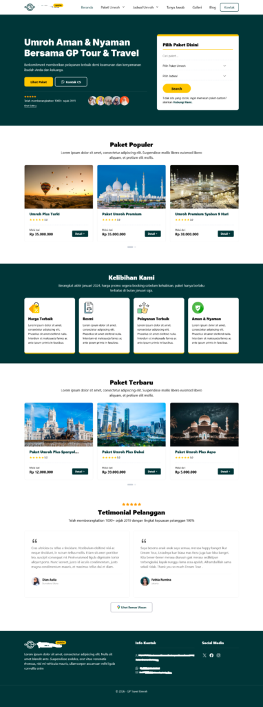 Website Home Demo Umroh